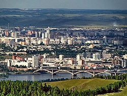 Красноярск - самый большой город в регионе